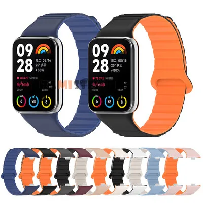 Bracelete de silicone magnetica para Mi Band 8 Pro Wristband Silikonska Bracelete de silicone magnetica para Mi Band 8 Pro Wristband Silikonska