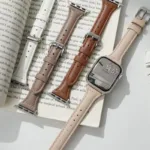 Bracelete em couro para Apple Watch Band, Apple Watch 8
