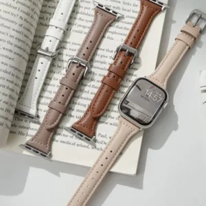 Bracelete em couro para Apple Watch Band, Apple Watch 8