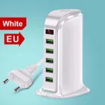 Carregador USB de 5 portas para telemovel