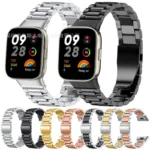 Bracelete em aco inoxidavel para Redmi Watch 3, Redmi Watch 3 Youth Edition