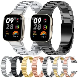 Bracelete em aco inoxidavel para Redmi Watch 3, Redmi Watch 3 Youth Edition