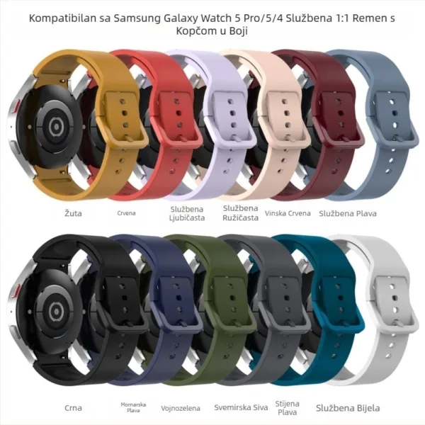 Bracelete de silicone para Samsung Galaxy Watch 5Pro, Galaxy Watch 5Pro