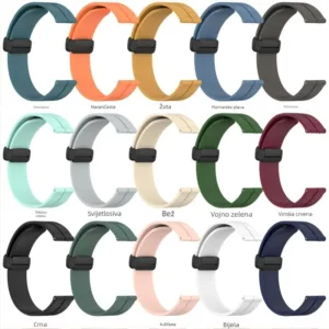 Bracelete de silicone magnetica para smartwatch Samsung