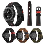 Bracelete em couro para Samsung Watch 3/4/5Pro