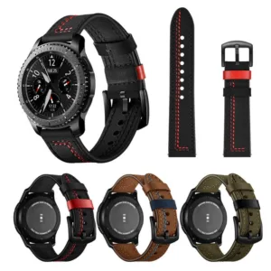 Bracelete em couro para Samsung Watch 3/4/5Pro