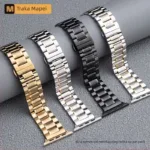 Bracelete em aco inoxidavel para iWatch Nehr, Huawei Watch