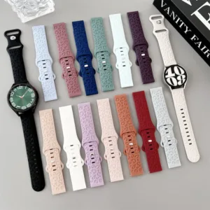 Bracelete de silicone para Samsung Watch Huawei GT2 s leopard printom