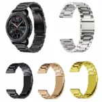 Bracelete em aco inoxidavel para Xiaomi Watch Band, FITBIT Three Beads Nehr