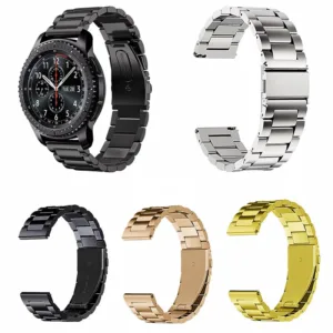 Bracelete em aco inoxidavel para Xiaomi Watch Band, FITBIT Three Beads Nehr