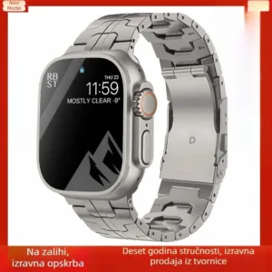 Bracelete em aco inoxidavel para Apple Watch 9, Apple Watch Ultra narukvicu