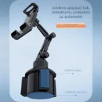 Suporte auto para telemovel e tablet porta-copos