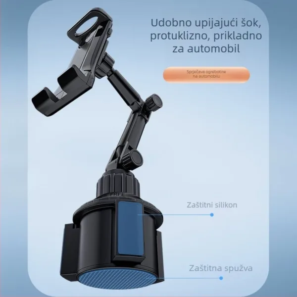 Suporte auto para telemovel e tablet porta-copos Suporte auto para telemovel e tablet porta-copos