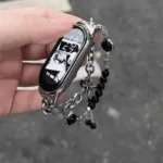 Bracelete em aco inoxidavel para Mi Band 9, Mi Band 8 Pro, Huawei Band 9/8 i Redmi 4