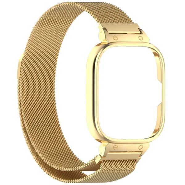 Capa protetora milanesa em aco inoxidavel para Redmi Watch 4 i 5, Redmi Watch 5 eSIM metalni magnetski milanski