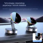 Suporte auto com carregamento sem fios ventosa - rotacao 360