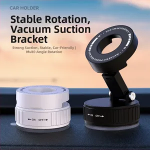 Suporte magnetico auto para telemovel ventosa - rotacao 360