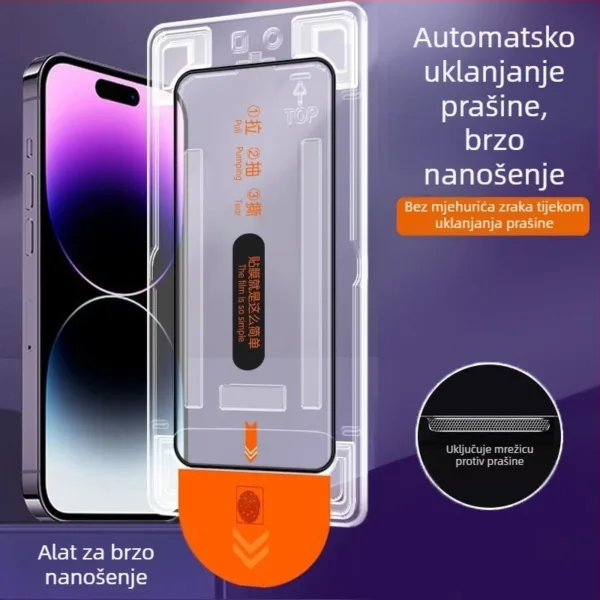 Pel?cula de vidro temperado para iPhone 16 - privacidade