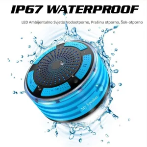 Coluna Bluetooth compacta com luz LED