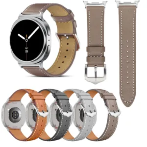 Bracelete em couro para Samsung Watch 8/7