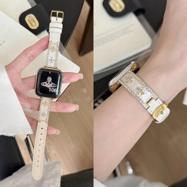 Bracelete em couro para Apple Watch, iWatch S10 Bracelete em couro para Apple Watch, iWatch S10