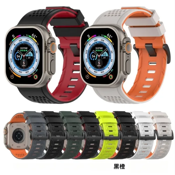 Bracelete de silicone para Apple Watch Ultra3, iWatch 11 Bracelete de silicone para Apple Watch Ultra3, iWatch 11