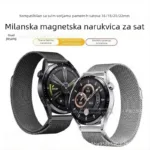 Bracelete milanesa em aco inoxidavel para Huawei Watch GT5/Watch5