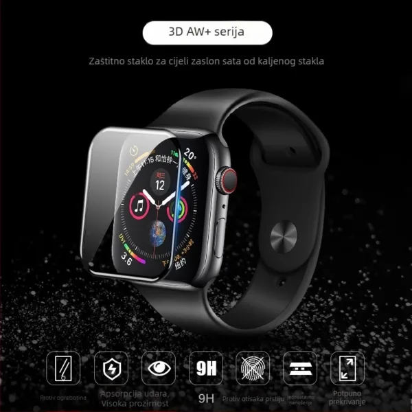 Pelicula de vidro em vidro temperado para Apple Watch Pelicula de vidro em vidro temperado para Apple Watch