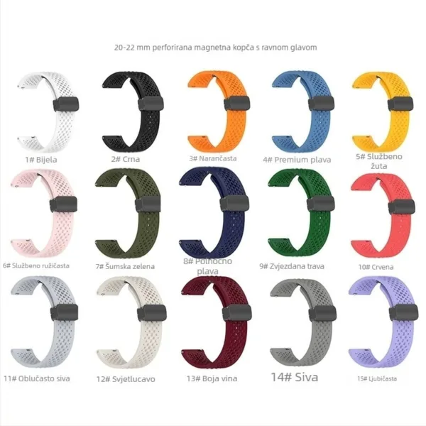 Bracelete de silicone magnetica para Xiaomi Watch S4 Sport s magnetskom kop Bracelete de silicone magnetica para Xiaomi Watch S4 Sport s magnetskom kop
