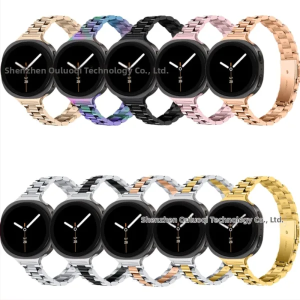 Bracelete em aco inoxidavel para Samsung Watch 8 Bracelete em aco inoxidavel para Samsung Watch 8