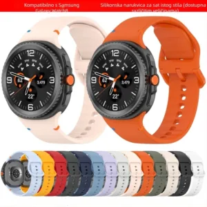 Bracelete de silicone para Samsung Galaxy Watch 8 Classic, Galaxy Watch 8 Classic