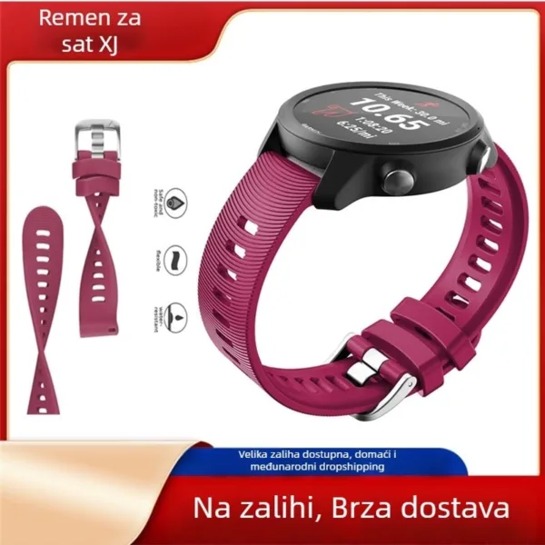 Bracelete de silicone para Garmin Forerunner 245M i Garmin 645