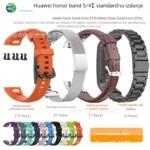 Bracelete de silicone milanesa para Honor Band 4/5 - silikonni ili Milanska metalna