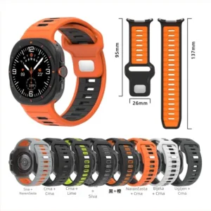Bracelete de silicone para Samsung Galaxy Watch Ultra2, Galaxy Watch Ultra2