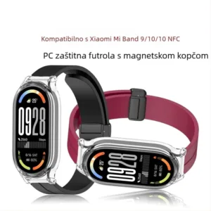 Bracelete de silicone magnetica para Mi Band 10, Mi Band 9 NFC s preklopnom kop
