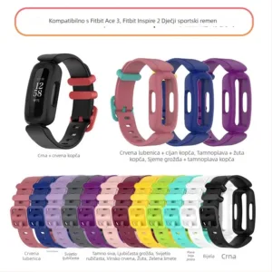 Bracelete de silicone para Fitbit Ace 3 i Fitbit Inspire 2