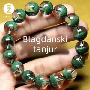Pulseira unissexo com contas de cristal