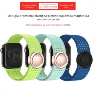 Bracelete de nylon magnetica para Apple Watch Series, iWatch S10