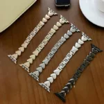 Bracelete em aco inoxidavel para iWatch s, iWatch