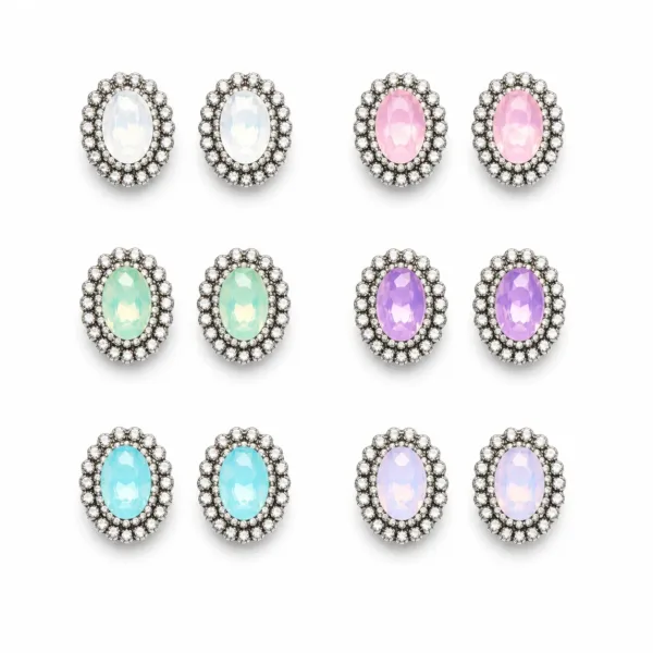 mumu-85176-01-2-white.webp Brincos de cristal oval pastel 85176-01-2 — seis cores em fundo branco